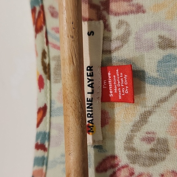 Marine layer floral mini dress women's Boho Style - Picture 7 of 9